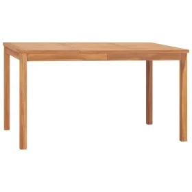 Mesa de comedor de jardín madera maciza de teca 140x80x77 cm de vidaXL, Mesas de jardín - Ref: Foro24-315619, Precio: 249,02 ...