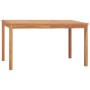 Mesa de comedor de jardín madera maciza de teca 140x80x77 cm de vidaXL, Mesas de jardín - Ref: Foro24-315619, Precio: 259,57 ...