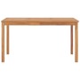 Mesa de comedor de jardín madera maciza de teca 140x80x77 cm de vidaXL, Mesas de jardín - Ref: Foro24-315619, Precio: 259,57 ...