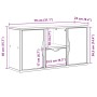 Mueble para TV con cajón ODDA 79x24x40 cm madera pino maciza de , Muebles TV - Ref: Foro24-4103605, Precio: 66,93 €, Descuent...