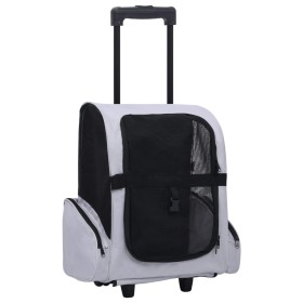 Carro plegable para mascotas multiusos gris de vidaXL, Cochecitos para mascotas - Ref: Foro24-171020, Precio: 52,41 €, Descue...