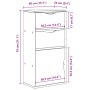 Mueble auxiliar con cajones ODDA 40x24x79 cm madera maciza pino de , Aparadores - Ref: Foro24-4103597, Precio: 67,34 €, Descu...