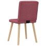 Sillas de comedor 2 unidades tela rojo tinto de , Sillas de comedor - Ref: Foro24-4101200, Precio: 103,21 €, Descuento: %