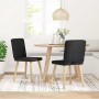 Sillas de comedor 2 unidades tela negro de , Sillas de comedor - Ref: Foro24-4101199, Precio: 103,21 €, Descuento: %