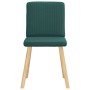 Sillas de comedor 2 unidades tela verde oscuro de , Sillas de comedor - Ref: Foro24-4101202, Precio: 103,78 €, Descuento: %