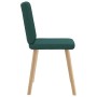 Sillas de comedor 2 unidades tela verde oscuro de , Sillas de comedor - Ref: Foro24-4101202, Precio: 103,78 €, Descuento: %
