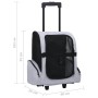 Carro plegable para mascotas multiusos gris de vidaXL, Cochecitos para mascotas - Ref: Foro24-171020, Precio: 52,41 €, Descue...