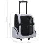 Carro plegable para mascotas multiusos gris de vidaXL, Cochecitos para mascotas - Ref: Foro24-171020, Precio: 58,19 €, Descue...