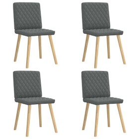 Sillas de comedor giratorias 4 unidades tela gris oscuro de , Sillas de comedor - Ref: Foro24-3315222, Precio: 202,26 €, Desc...