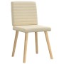Sillas de comedor 4 unidades tela color crema de , Sillas de comedor - Ref: Foro24-3315281, Precio: 200,81 €, Descuento: %