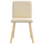 Sillas de comedor 4 unidades tela color crema de , Sillas de comedor - Ref: Foro24-3315281, Precio: 200,81 €, Descuento: %