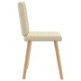 Sillas de comedor 4 unidades tela color crema de , Sillas de comedor - Ref: Foro24-3315281, Precio: 200,81 €, Descuento: %