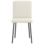 Sillas de comedor 4 unidades terciopelo crema de , Sillas de comedor - Ref: Foro24-3315295, Precio: 166,36 €, Descuento: %