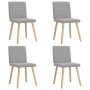 Sillas de comedor 4 uds tela gris nube de , Sillas de comedor - Ref: Foro24-3315283, Precio: 200,81 €, Descuento: %