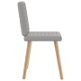 Sillas de comedor 4 uds tela gris nube de , Sillas de comedor - Ref: Foro24-3315283, Precio: 200,81 €, Descuento: %