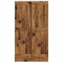 Estantería madera ingeniería madera envejecida 82,5x30,5x150 cm de , Librerías y estanterías - Ref: Foro24-3345215, Precio: 1...