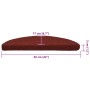 Alfombrilla autoadhesiva escalera 30 uds rojo 56x17x3 cm de , Alfombrillas para escalones - Ref: Foro24-3365683, Precio: 73,2...