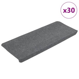 Alfombrilla autoadhesiva escalera 30 uds gris 65x24,5x3,5 cm de , Alfombrillas para escalones - Ref: Foro24-3365913, Precio: ...