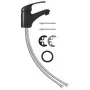 Grifo mezclador de lavabo negro 13x10 cm de vidaXL, Grifos - Ref: Foro24-149080, Precio: 26,22 €, Descuento: %