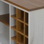 Vinoteca HALDEN con botelleros y puerta corredera blanco pino de , Armarios para vino y licores - Ref: Foro24-4018446, Precio...