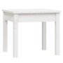 Banco de jardín madera maciza pino blanco 50x44x45 cm de vidaXL, Bancos de jardín - Ref: Foro24-823991, Precio: 48,74 €, Desc...