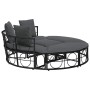 Tumbona cama de jardín sin capota ratán PE negro de , Camas para exteriores - Ref: Foro24-4108236, Precio: 292,25 €, Descuent...