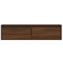 Mueble de TV con luces LED roble marrón 100X35,5x25 cm de , Muebles TV - Ref: Foro24-860244, Precio: 85,55 €, Descuento: %