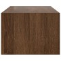 Mueble de TV con luces LED roble marrón 100X35,5x25 cm de , Muebles TV - Ref: Foro24-860244, Precio: 85,55 €, Descuento: %