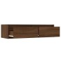 Mueble de TV con luces LED roble marrón 100X35,5x25 cm de , Muebles TV - Ref: Foro24-860244, Precio: 85,55 €, Descuento: %
