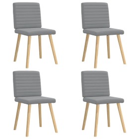 Sillas de comedor 4 unidades tela gris claro de , Sillas de comedor - Ref: Foro24-3315274, Precio: 200,81 €, Descuento: %
