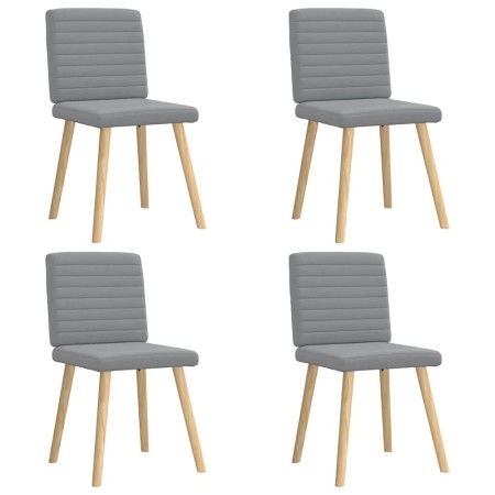 Sillas de comedor 4 unidades tela gris claro de , Sillas de comedor - Ref: Foro24-3315274, Precio: 200,81 €, Descuento: %