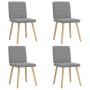 Sillas de comedor 4 unidades tela gris claro de , Sillas de comedor - Ref: Foro24-3315274, Precio: 200,81 €, Descuento: %