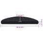 Alfombrilla autoadhesiva escalera 20 uds negro 56x17x3 cm de , Alfombrillas para escalones - Ref: Foro24-3365669, Precio: 49,...
