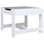 Mesa infantil con 2 sillas MDF blanco de vidaXL, muebles para bebés y niños pequeños - Ref: Foro24-80283, Precio: 104,40 €, D...