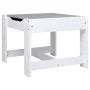 Mesa infantil con 2 sillas MDF blanco de vidaXL, muebles para bebés y niños pequeños - Ref: Foro24-80283, Precio: 111,72 €, D...
