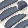 Alfombrilla escalera 30 uds gris oscuro y azul 65x24x4 cm de , Alfombrillas para escalones - Ref: Foro24-3365759, Precio: 96,...