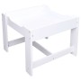 Mesa infantil con 2 sillas MDF blanco de vidaXL, muebles para bebés y niños pequeños - Ref: Foro24-80283, Precio: 104,40 €, D...