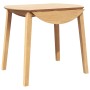 Mesa de comedor natural madera maciza roble caucho de , Mesas de cocina y de comedor - Ref: Foro24-4102530, Precio: 184,38 €,...