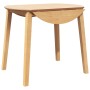Mesa de comedor natural madera maciza roble caucho de , Mesas de cocina y de comedor - Ref: Foro24-4102530, Precio: 184,38 €,...