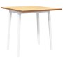 Mesa de comedor de madera maciza de caucho blanco de , Mesas de cocina y de comedor - Ref: Foro24-4102532, Precio: 131,48 €, ...