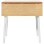 Mesa de comedor de madera maciza de caucho blanco de , Mesas de cocina y de comedor - Ref: Foro24-4102532, Precio: 131,48 €, ...