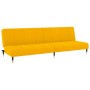 Sofá cama de 2 plazas terciopelo amarillo de , Sofás - Ref: Foro24-375881, Precio: 253,56 €, Descuento: %