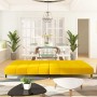 Sofá cama de 2 plazas terciopelo amarillo de , Sofás - Ref: Foro24-375881, Precio: 253,56 €, Descuento: %