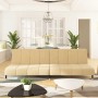 Sofá cama de 2 plazas terciopelo color crema de , Sofás - Ref: Foro24-375883, Precio: 245,90 €, Descuento: %