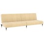 Sofá cama de 2 plazas terciopelo color crema de , Sofás - Ref: Foro24-375883, Precio: 245,90 €, Descuento: %