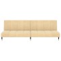 Sofá cama de 2 plazas terciopelo color crema de , Sofás - Ref: Foro24-375883, Precio: 245,90 €, Descuento: %