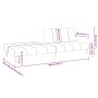 Sofá cama de 2 plazas terciopelo color crema de , Sofás - Ref: Foro24-375883, Precio: 245,90 €, Descuento: %