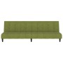 Sofá cama de 2 plazas terciopelo verde claro de , Sofás - Ref: Foro24-375766, Precio: 239,83 €, Descuento: %