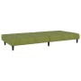 Sofá cama de 2 plazas terciopelo verde claro de , Sofás - Ref: Foro24-375766, Precio: 239,83 €, Descuento: %