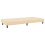 Sofá cama de 2 plazas terciopelo color crema de , Sofás - Ref: Foro24-375772, Precio: 239,27 €, Descuento: %